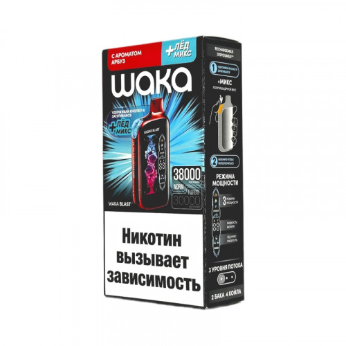 WAKA BLAST 38000 Hard - Арбуз + лед микс